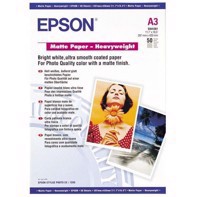 Epson Matte Paper Heavy Weight 167 g, A3 50 folhas 